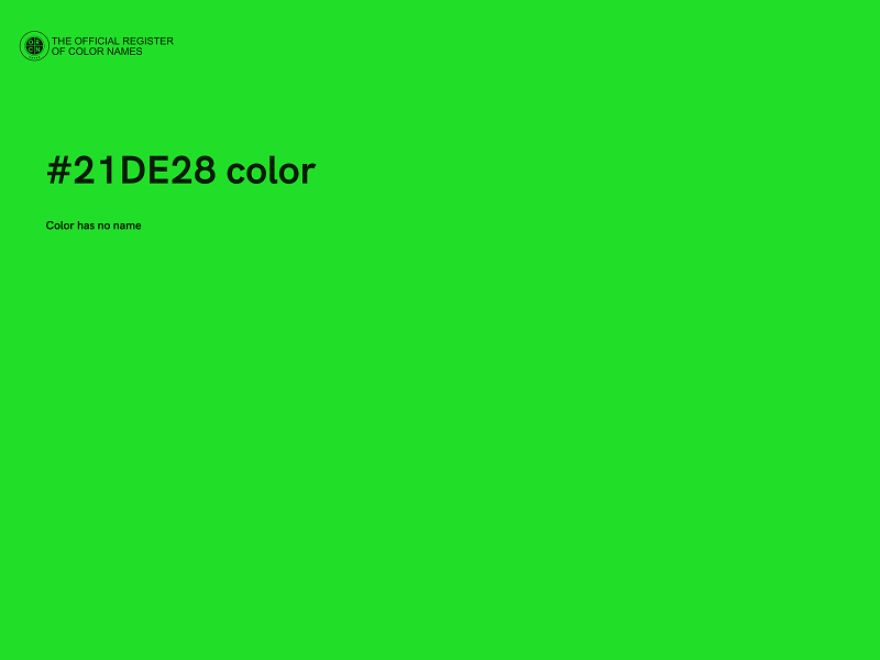 #21DE28 color image