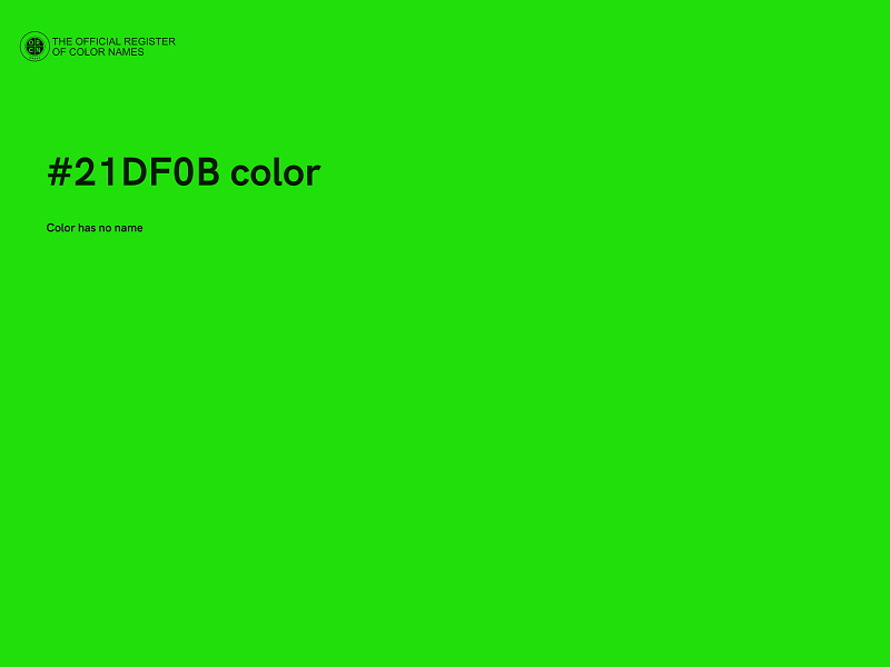 #21DF0B color image
