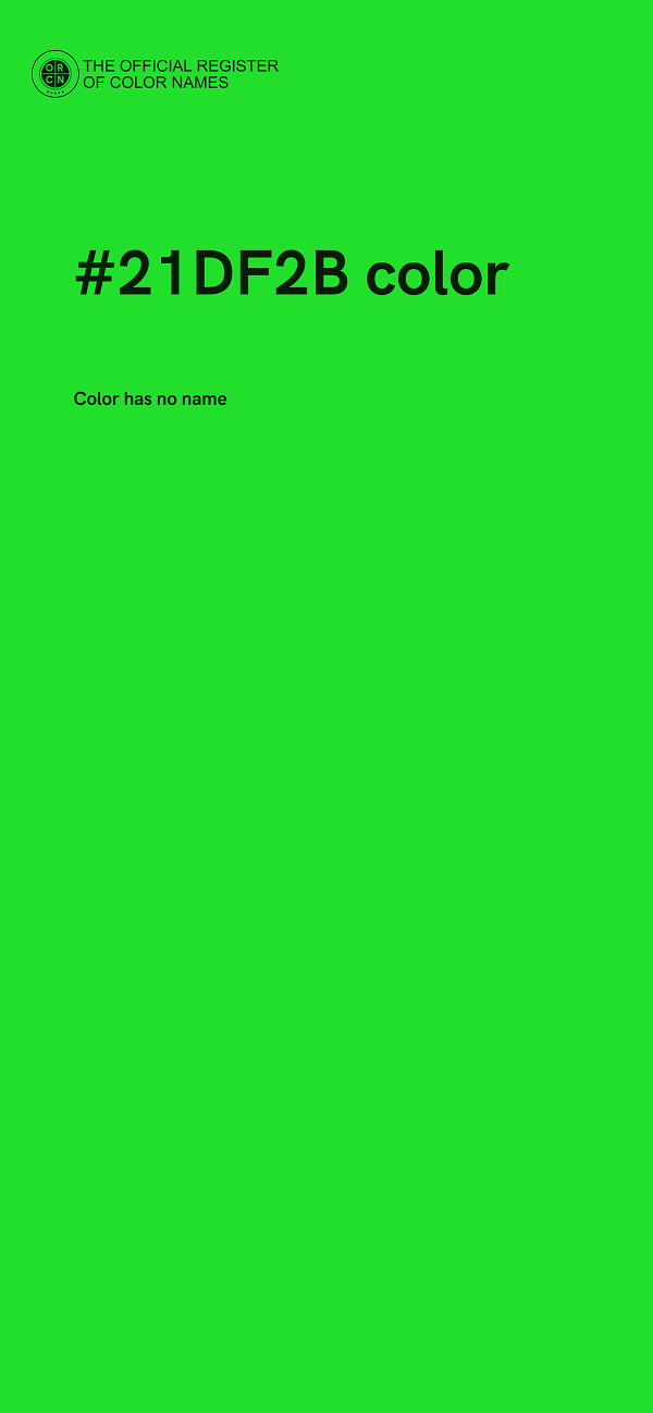 #21DF2B color image