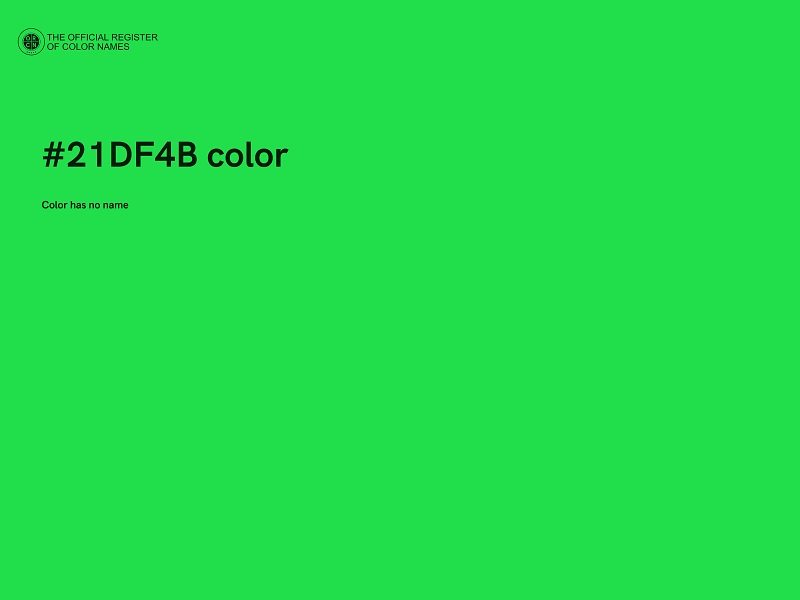 #21DF4B color image