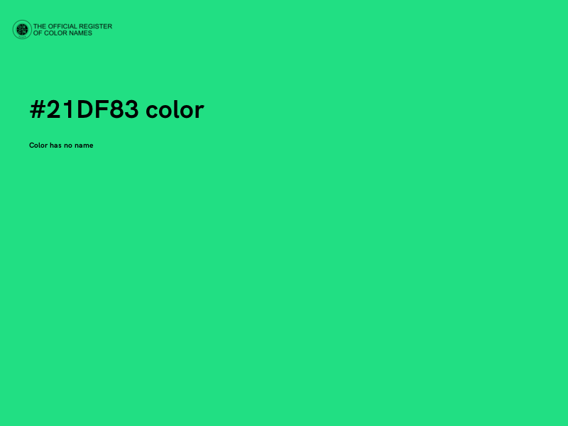 #21DF83 color image