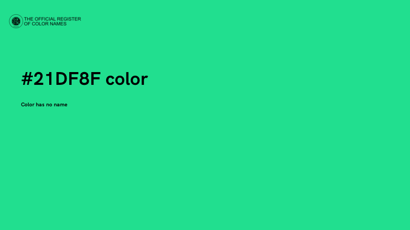 #21DF8F color image