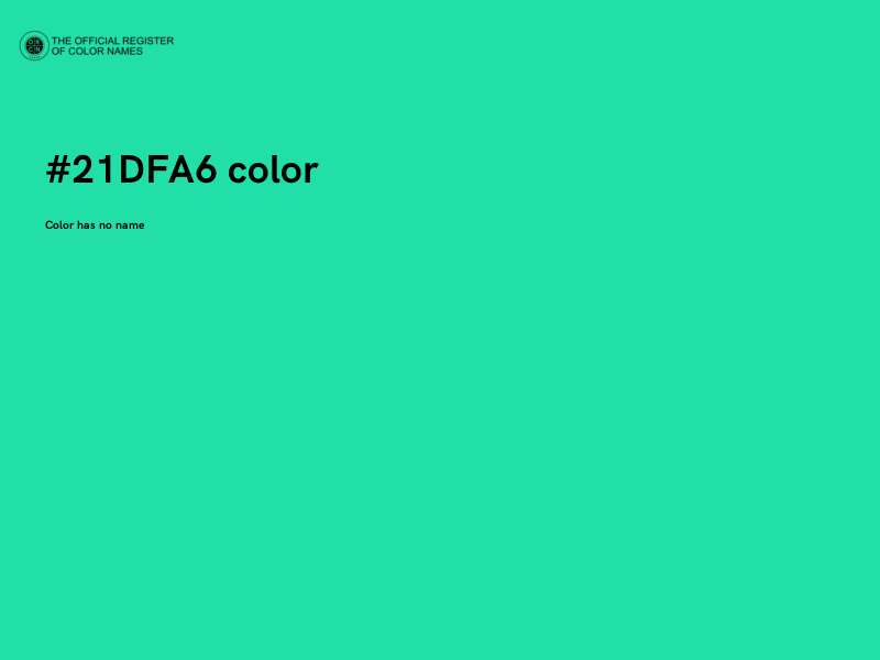 #21DFA6 color image