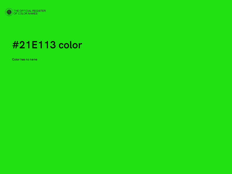 #21E113 color image