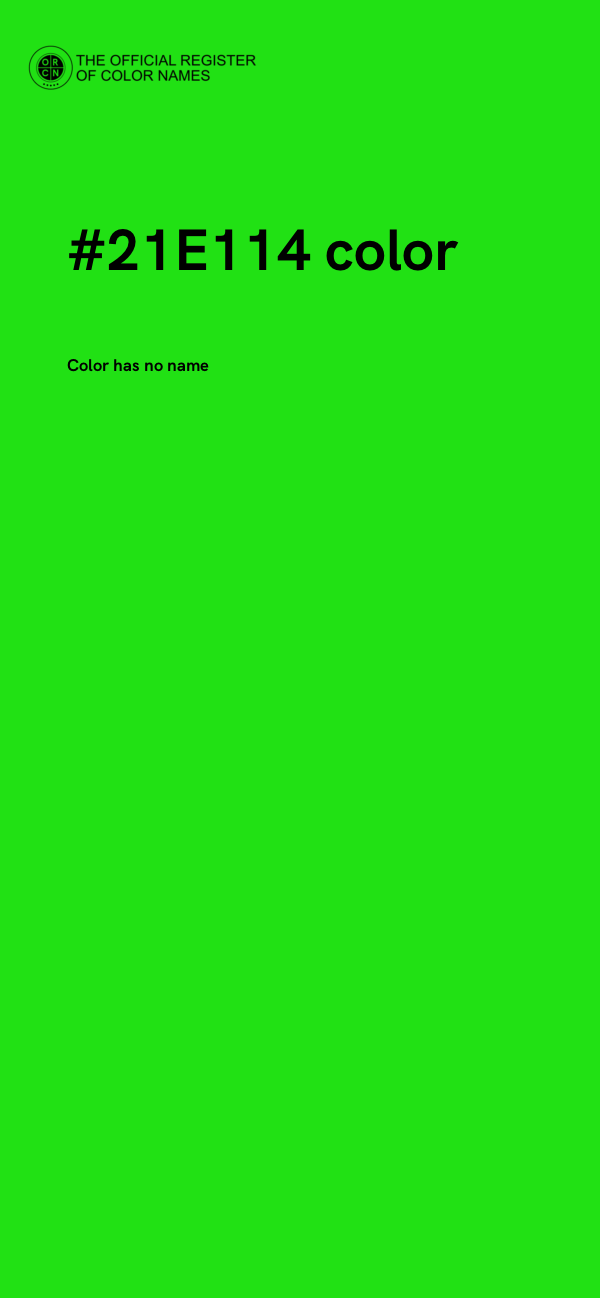 #21E114 color image