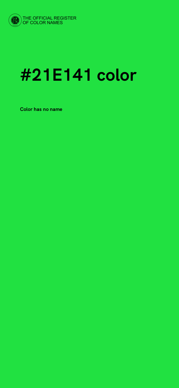 #21E141 color image