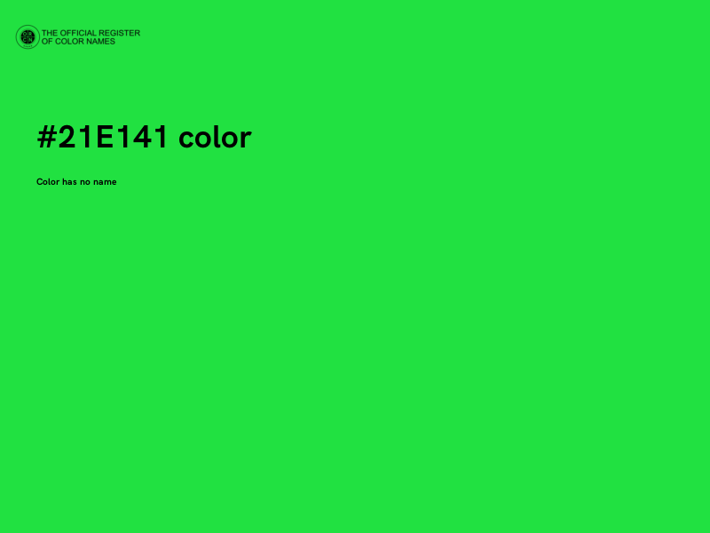 #21E141 color image