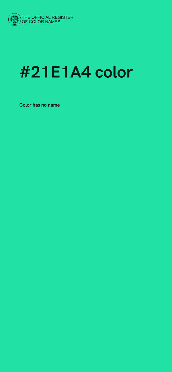 #21E1A4 color image