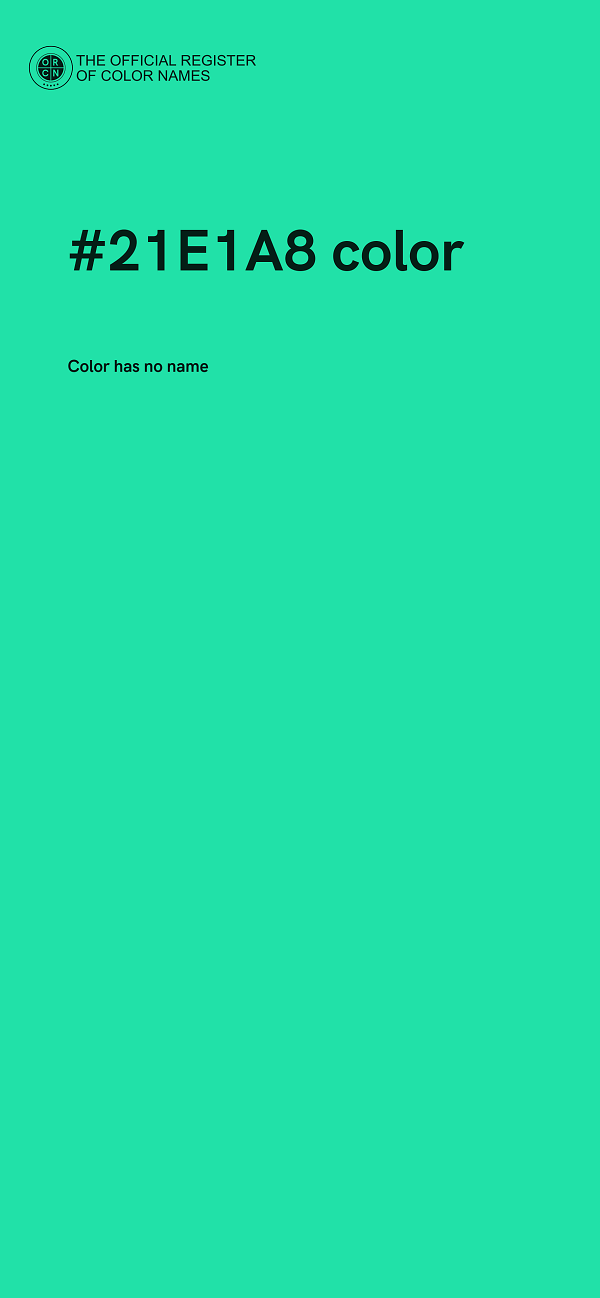 #21E1A8 color image