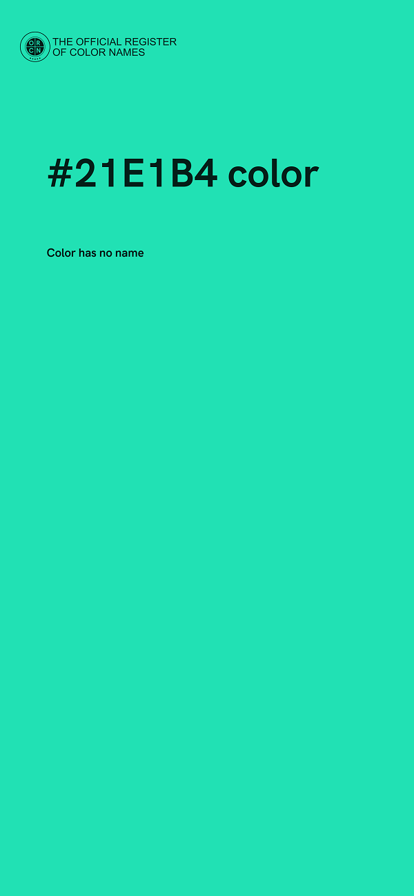 #21E1B4 color image