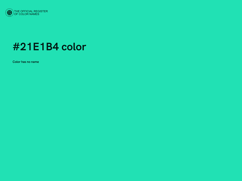 #21E1B4 color image