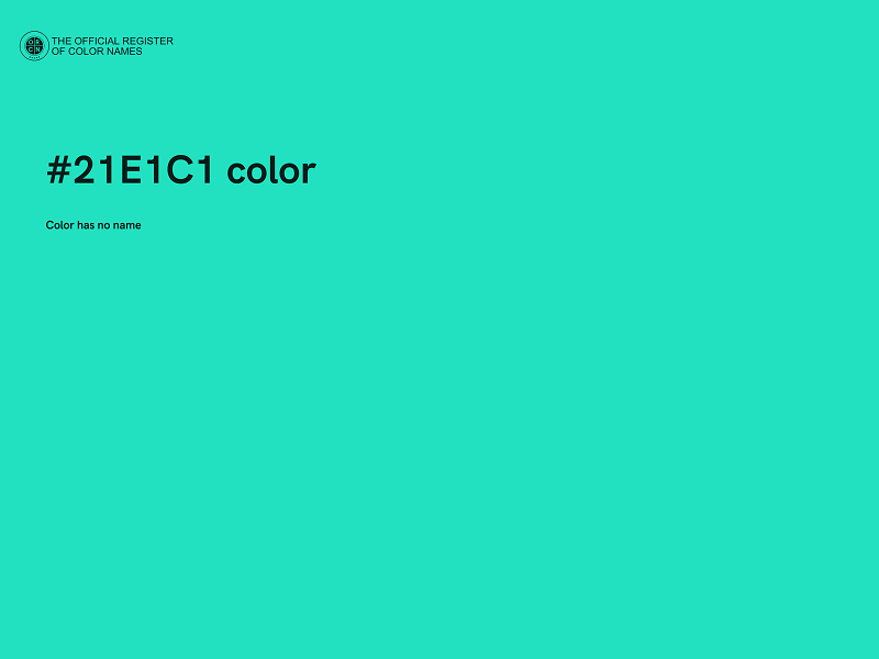 #21E1C1 color image