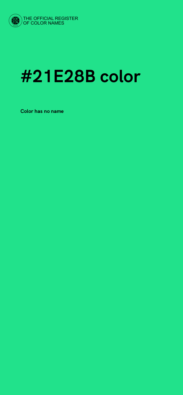 #21E28B color image