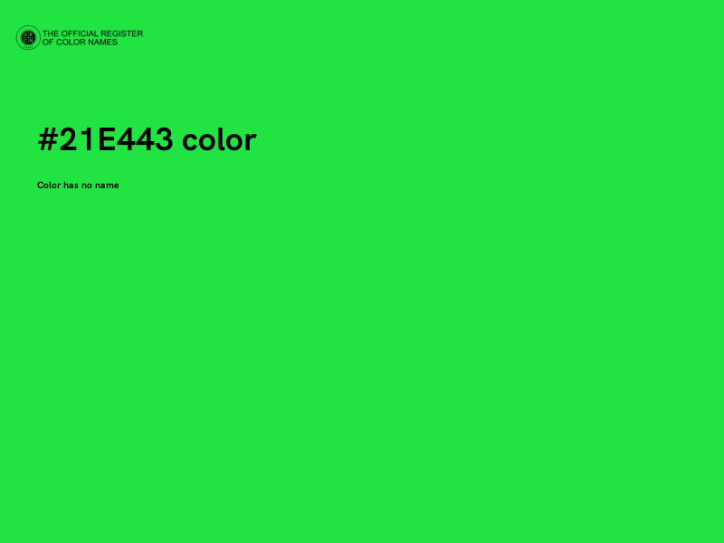 #21E443 color image