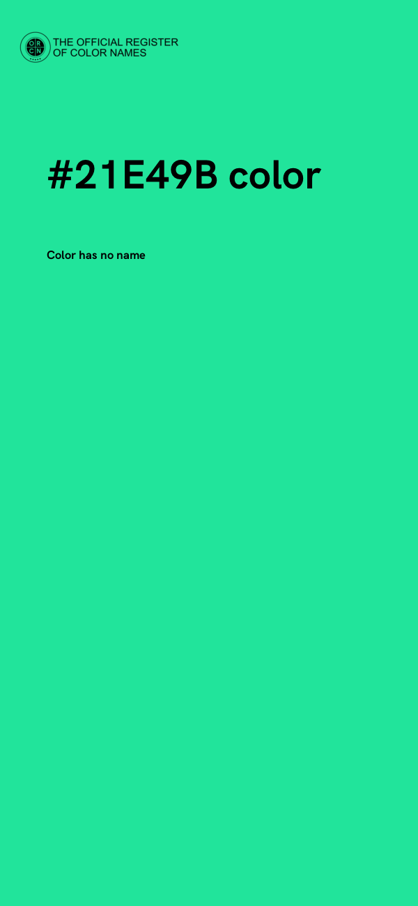 #21E49B color image