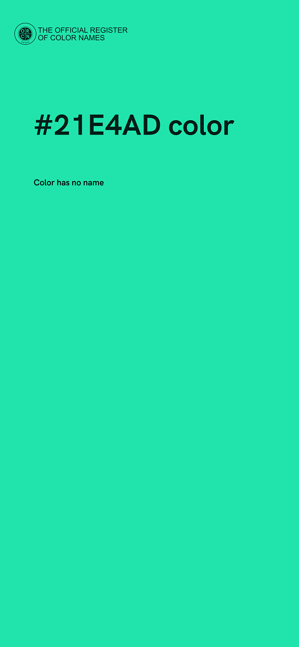 #21E4AD color image