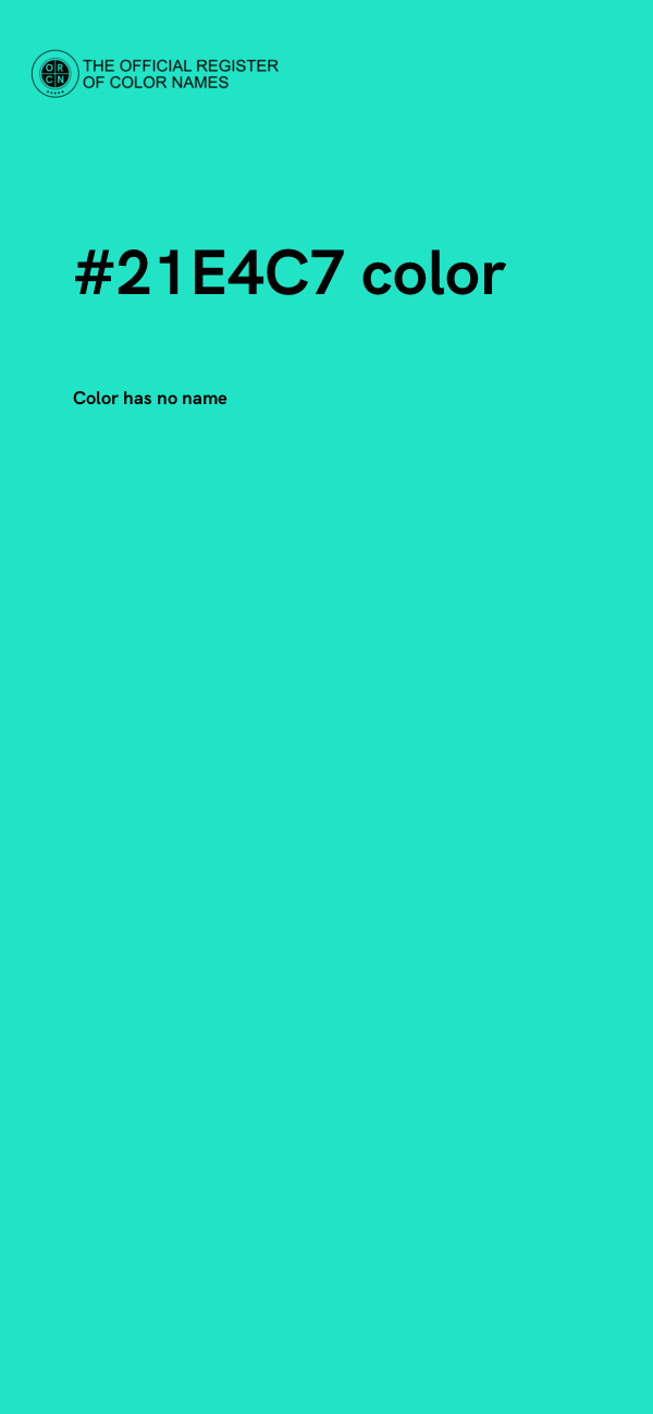 #21E4C7 color image