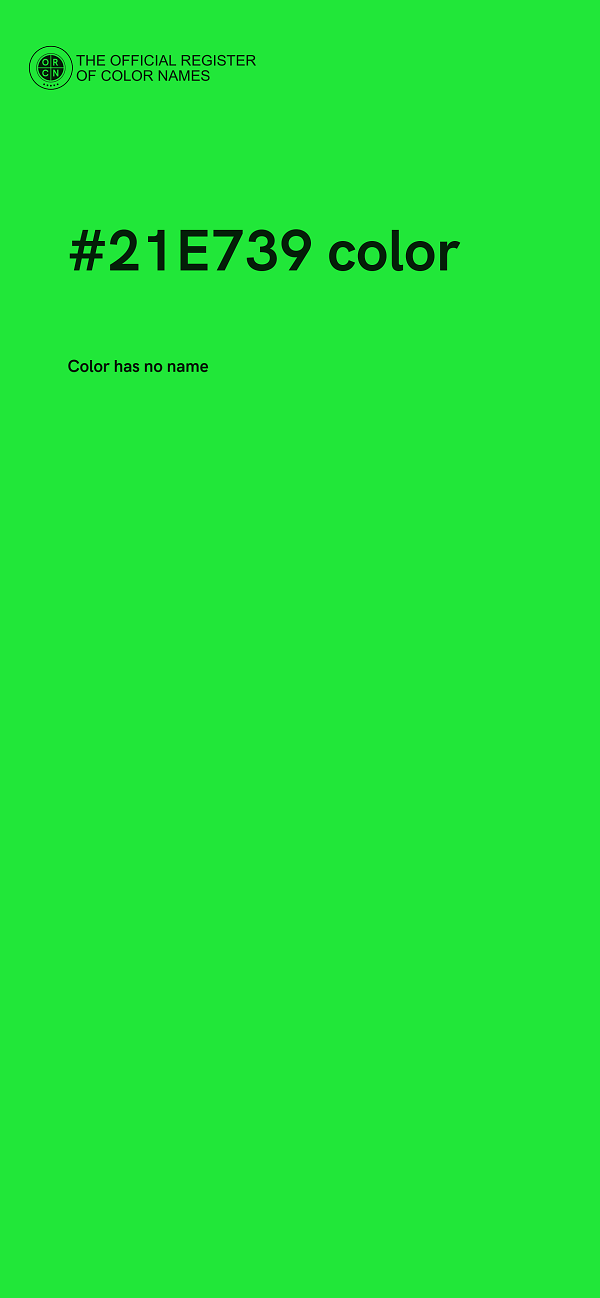 #21E739 color image
