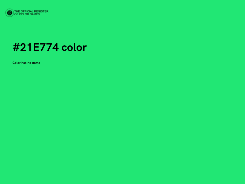 #21E774 color image