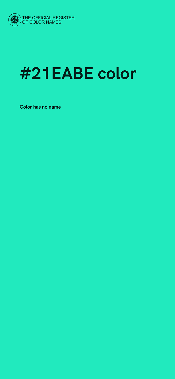 #21EABE color image