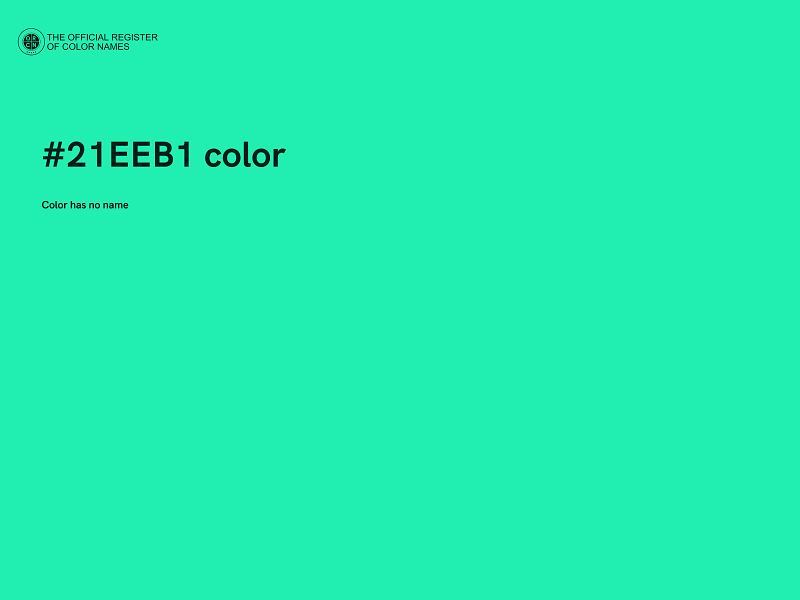 #21EEB1 color image