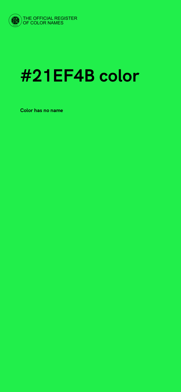 #21EF4B color image