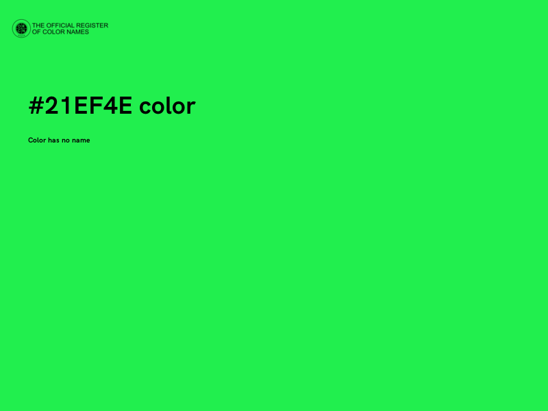 #21EF4E color image
