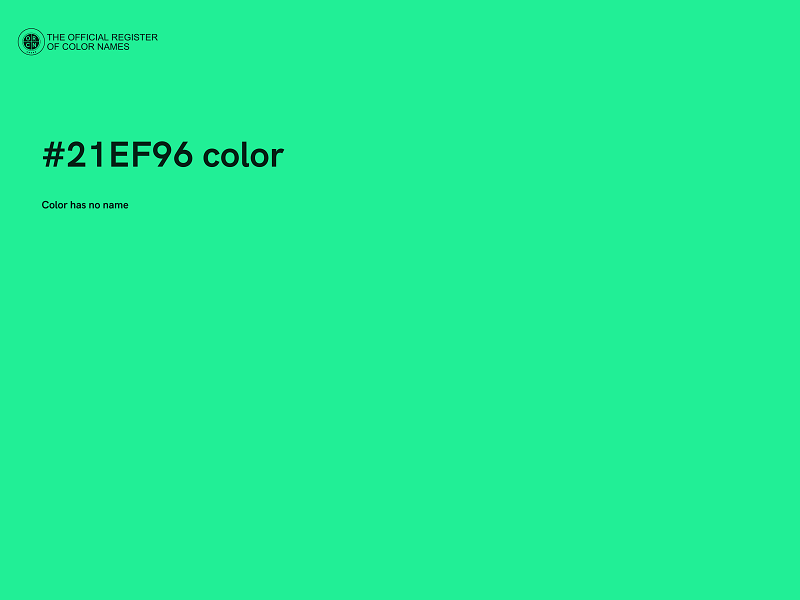 #21EF96 color image