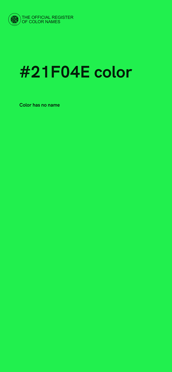 #21F04E color image