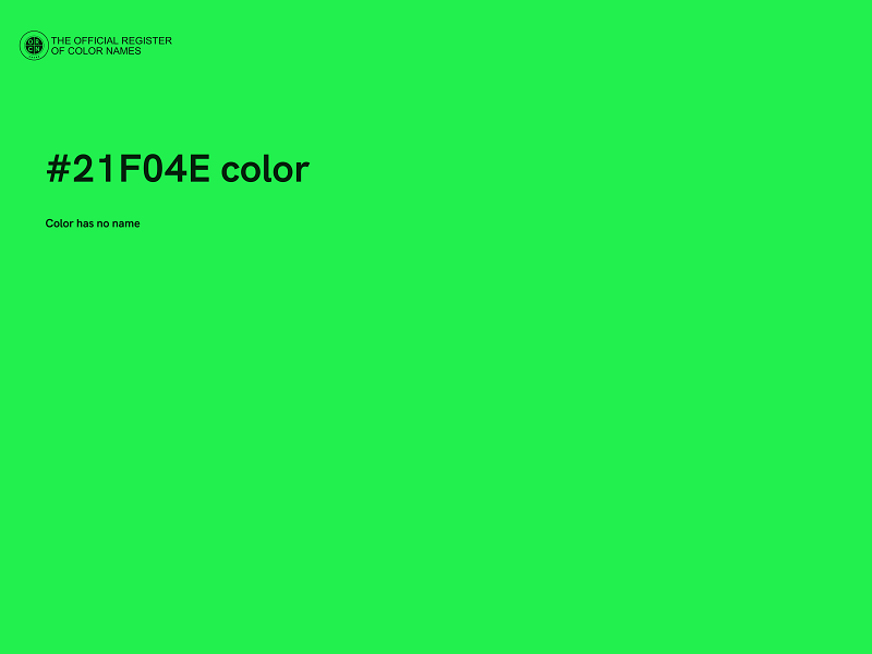 #21F04E color image