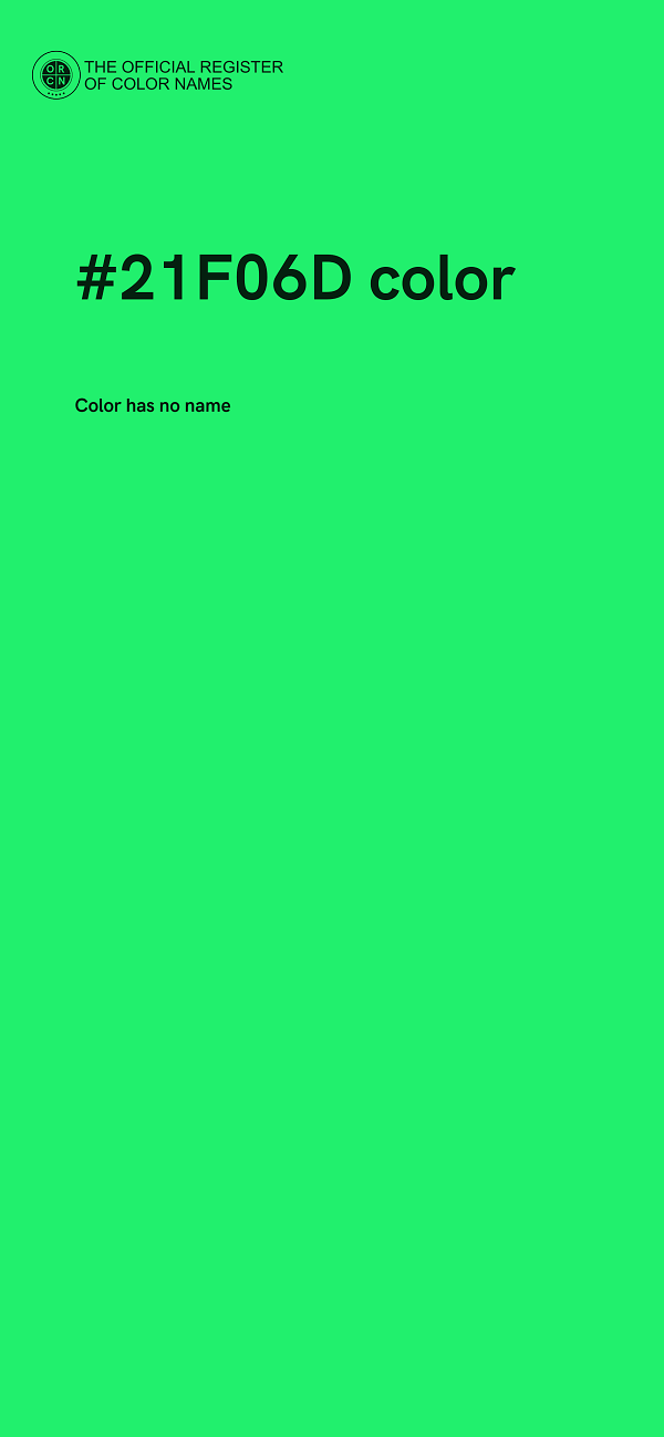 #21F06D color image