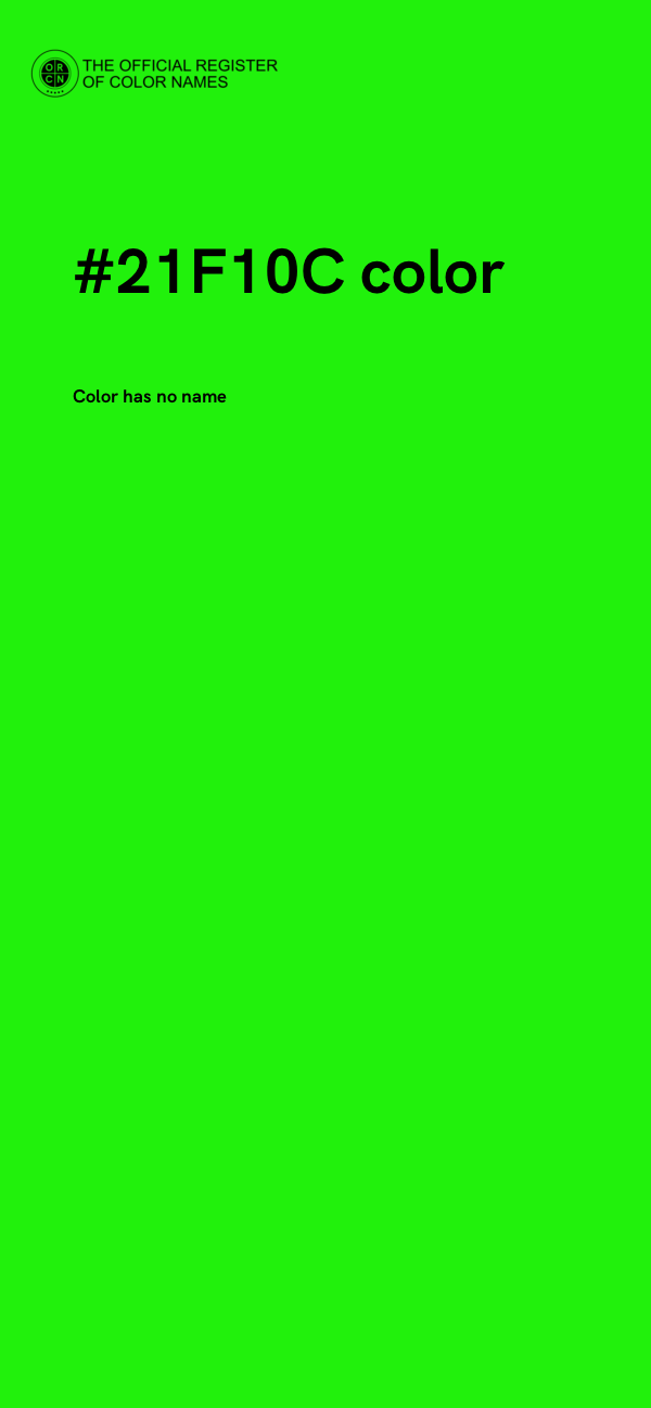 #21F10C color image