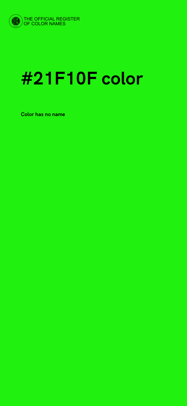 #21F10F color image