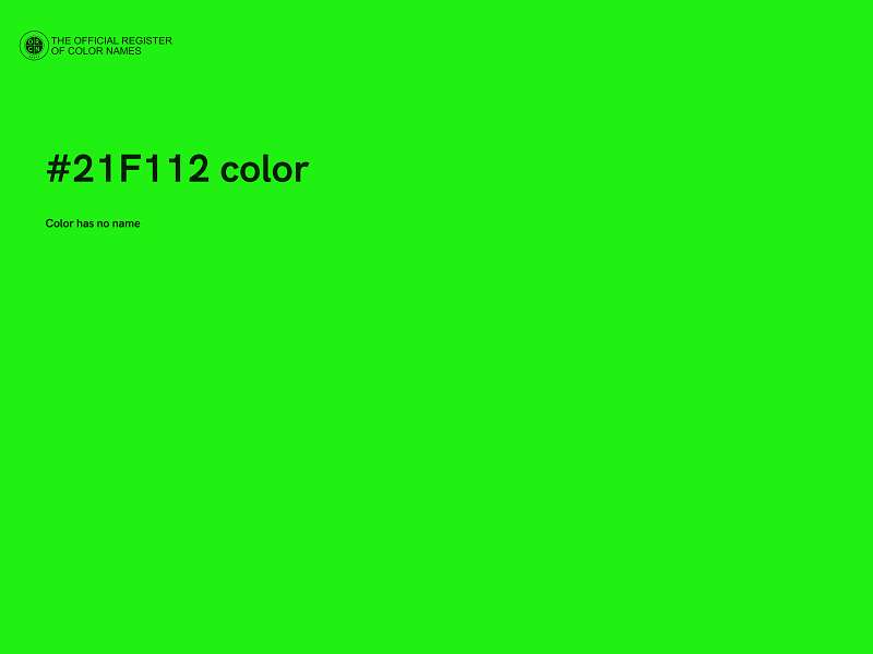 #21F112 color image