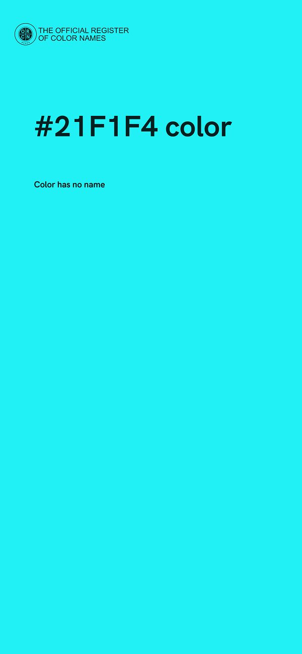 #21F1F4 color image
