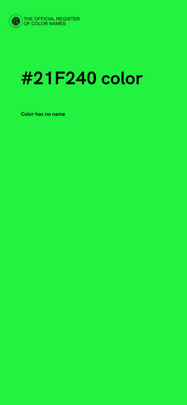 #21F240 color image