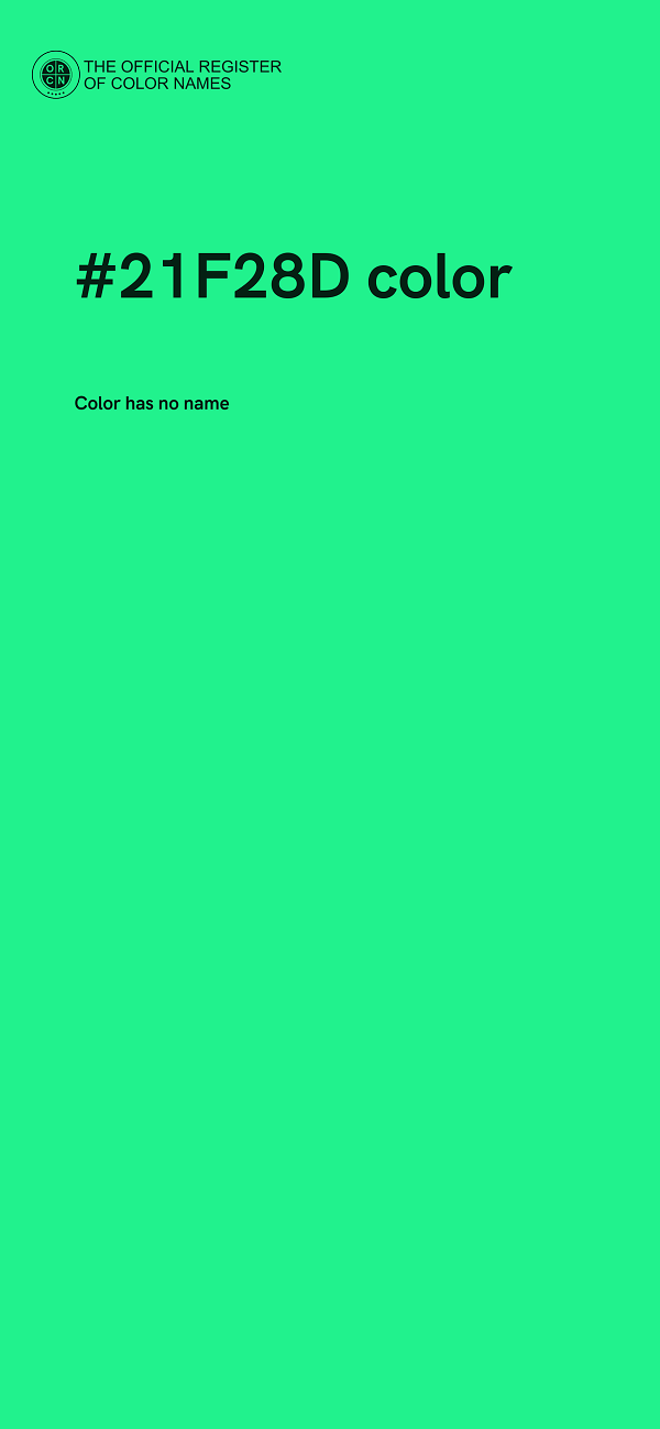 #21F28D color image