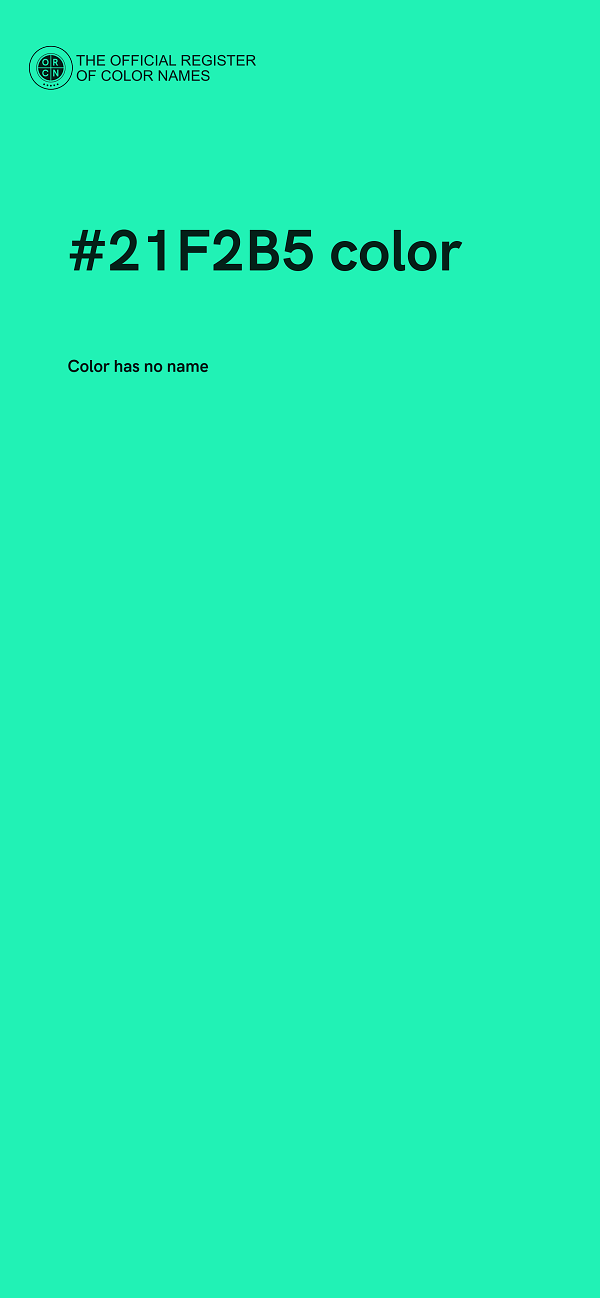 #21F2B5 color image