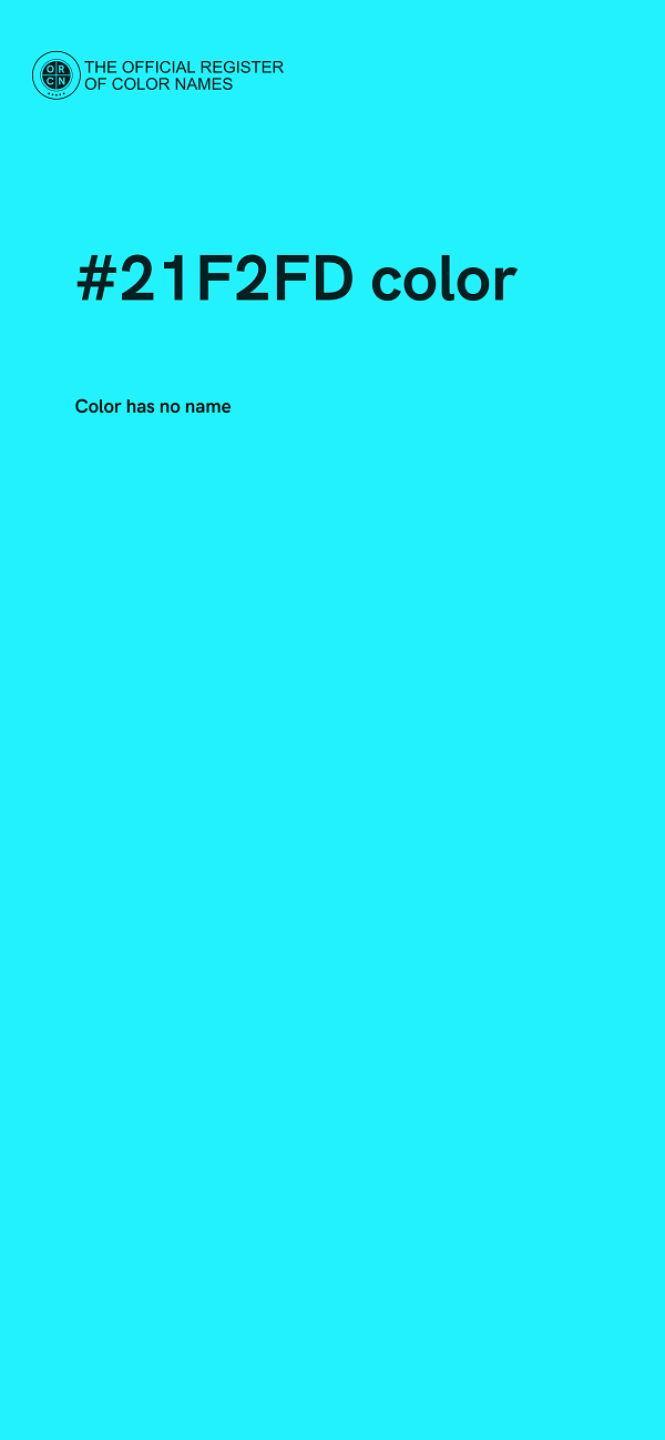 #21F2FD color image