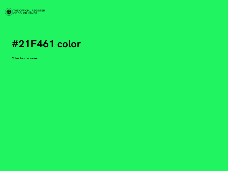 #21F461 color image