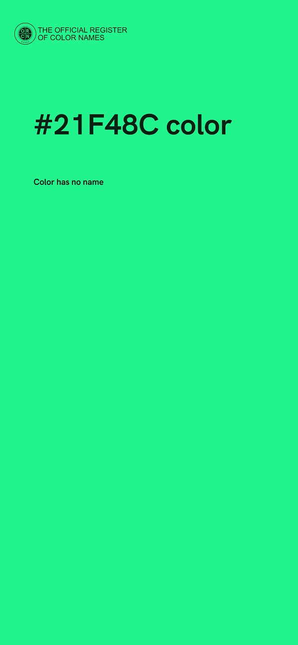 #21F48C color image