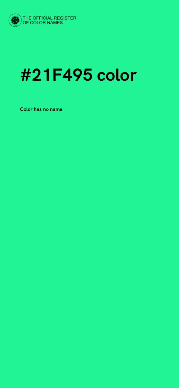 #21F495 color image