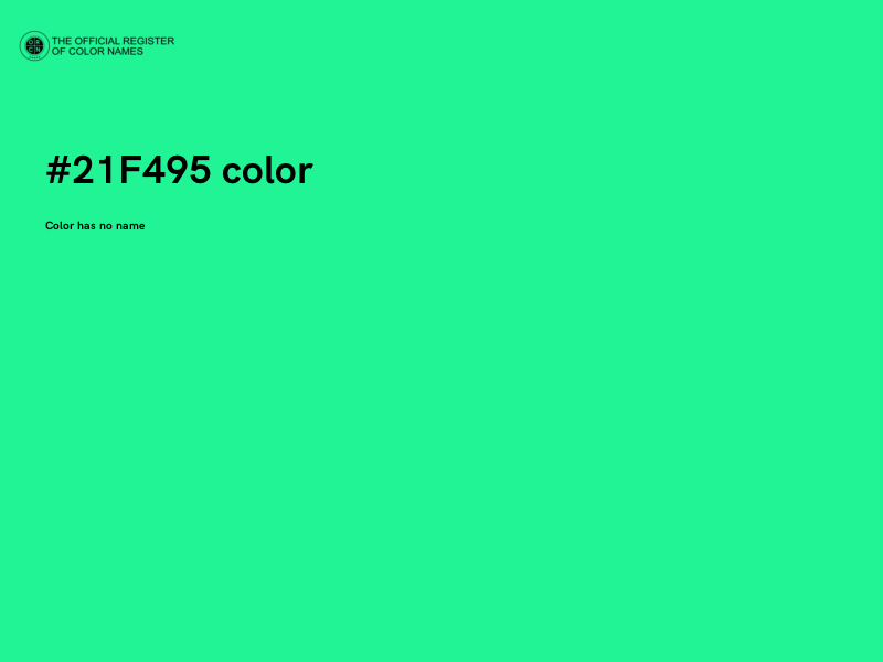 #21F495 color image