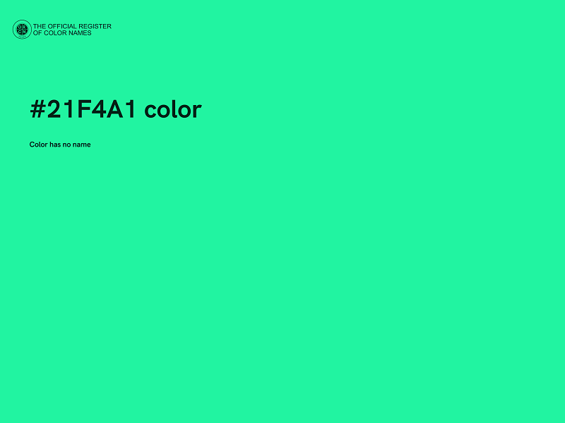 #21F4A1 color image