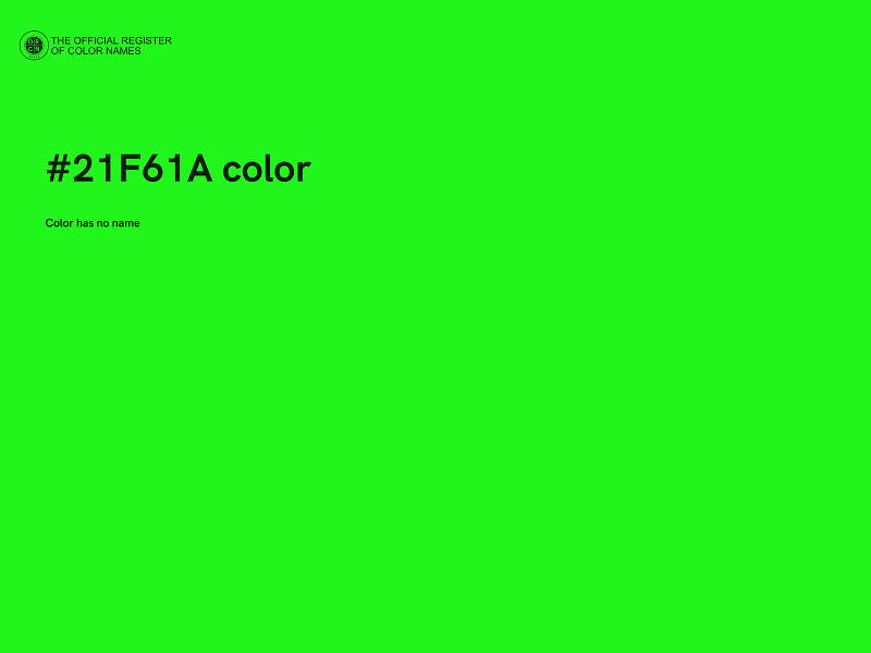 #21F61A color image