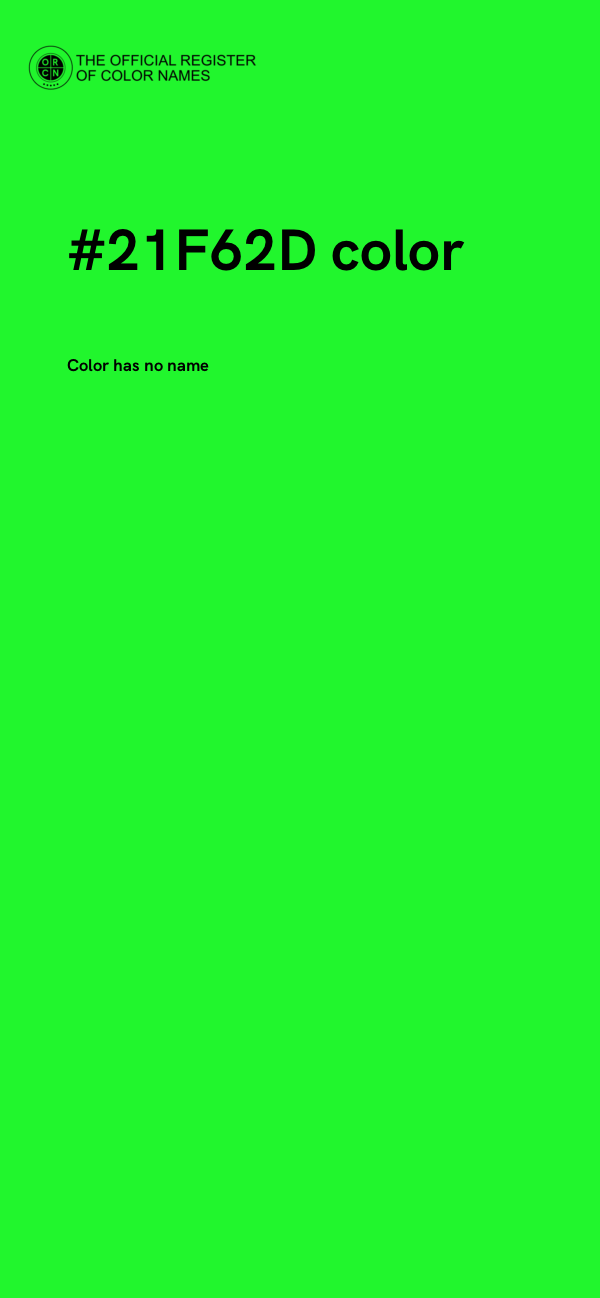 #21F62D color image