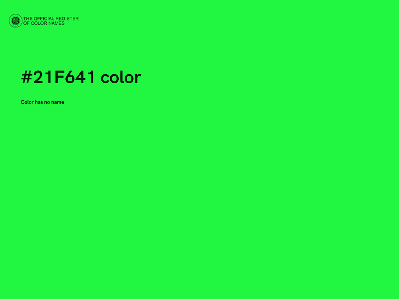 #21F641 color image