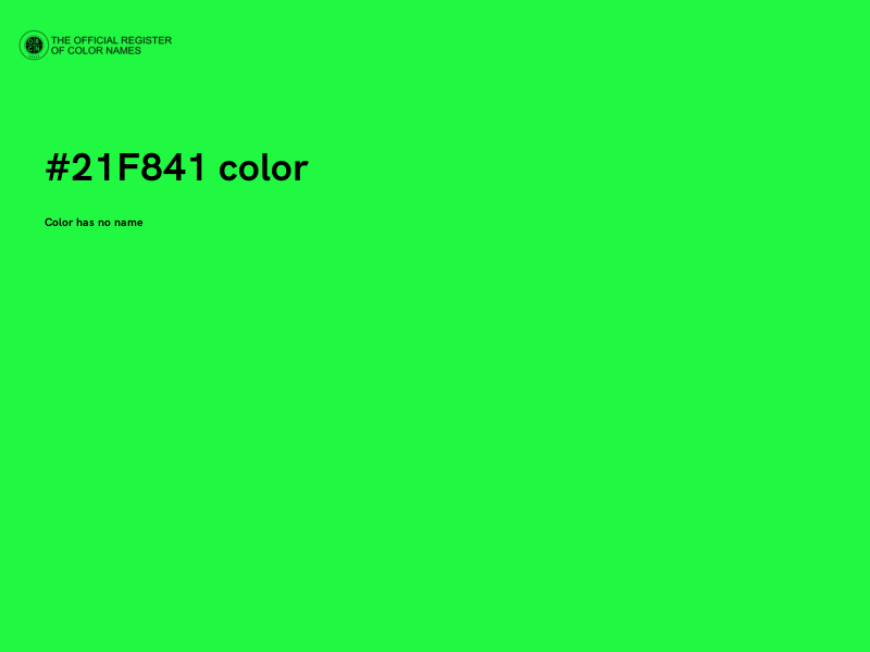 #21F841 color image