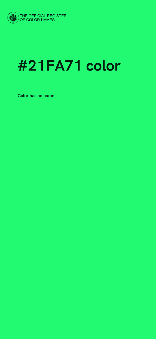 #21FA71 color image