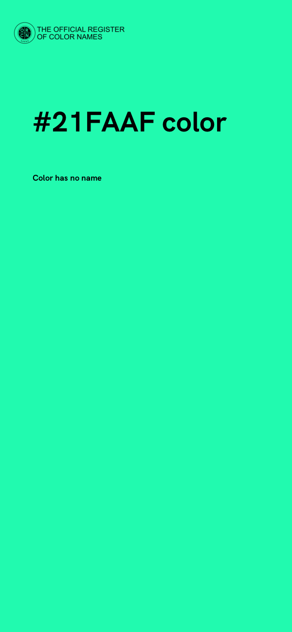 #21FAAF color image